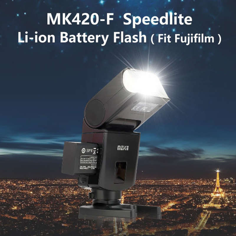 Meike MK420 TTL HSS 2.4GHz Lithium-ion Speedlite For Fuji